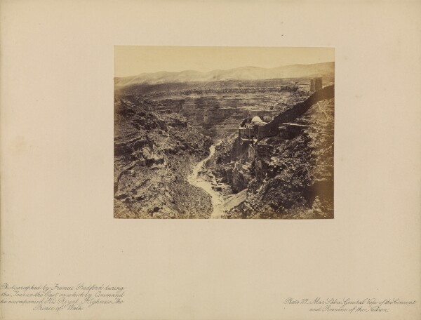 Francis Bedford, Mar Saba - General View of the Convent and Ravine of the Kidron