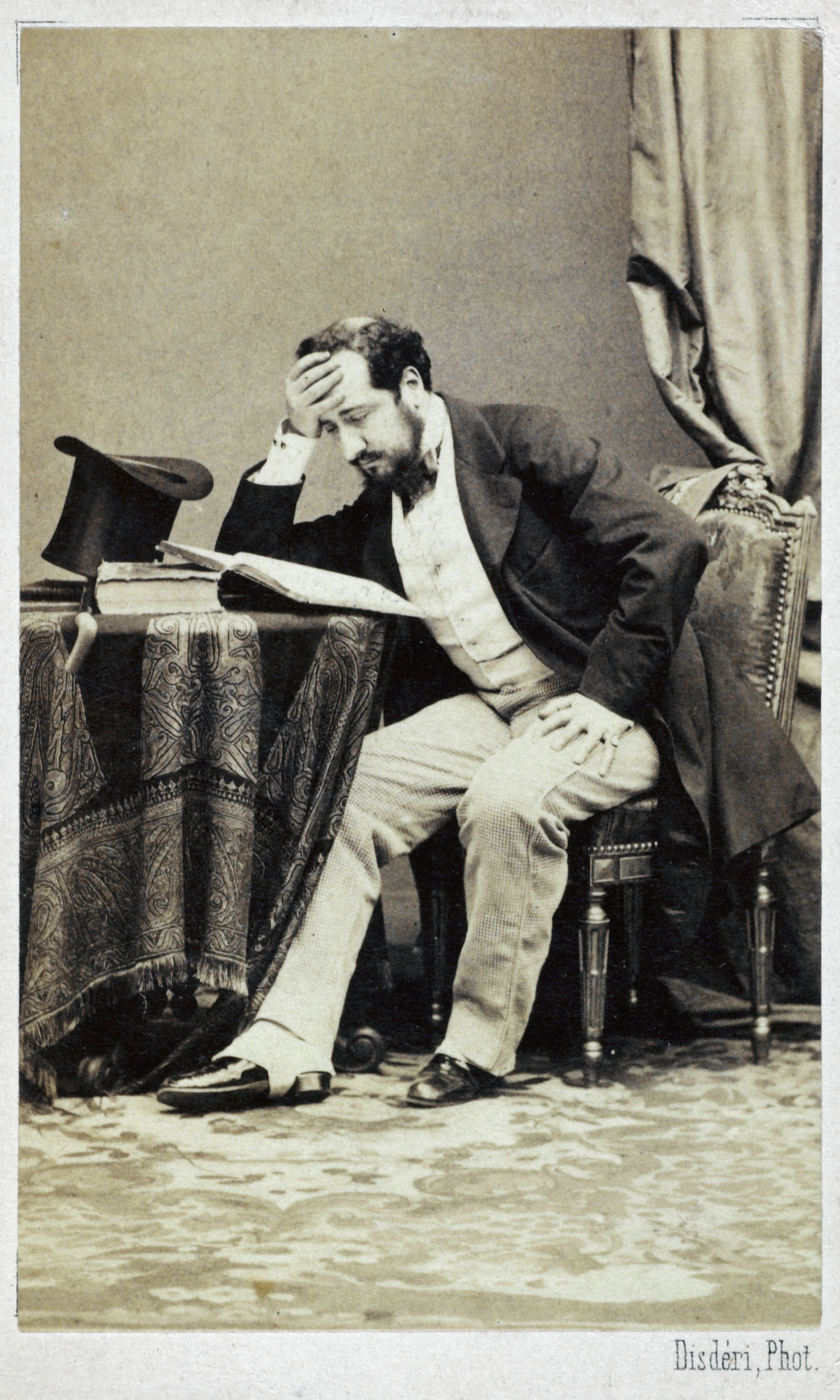 André-Adolphe-Eugène Disdéri, Portrait d'Henri de Pène, (dit Frederick Mané Nemo), (1830-1888), (journaliste)