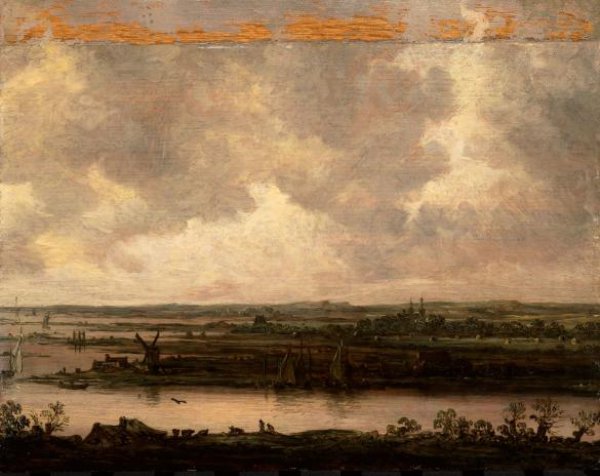 Jan van Goyen, Panoramic View of the River Spaarne and the Haarlemmermeer