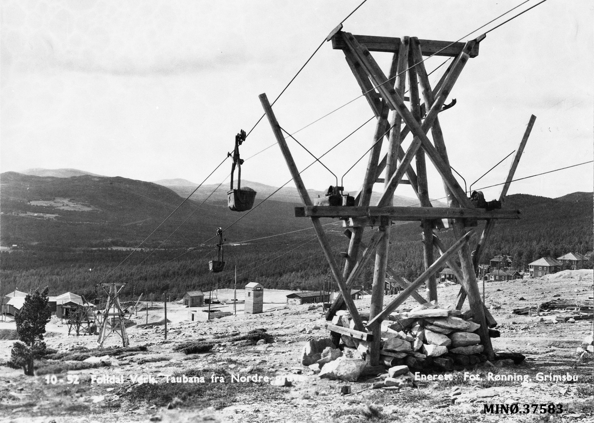 Melvin Rønning, Taubanen fra Nordre Gruve, Folldal Gruver