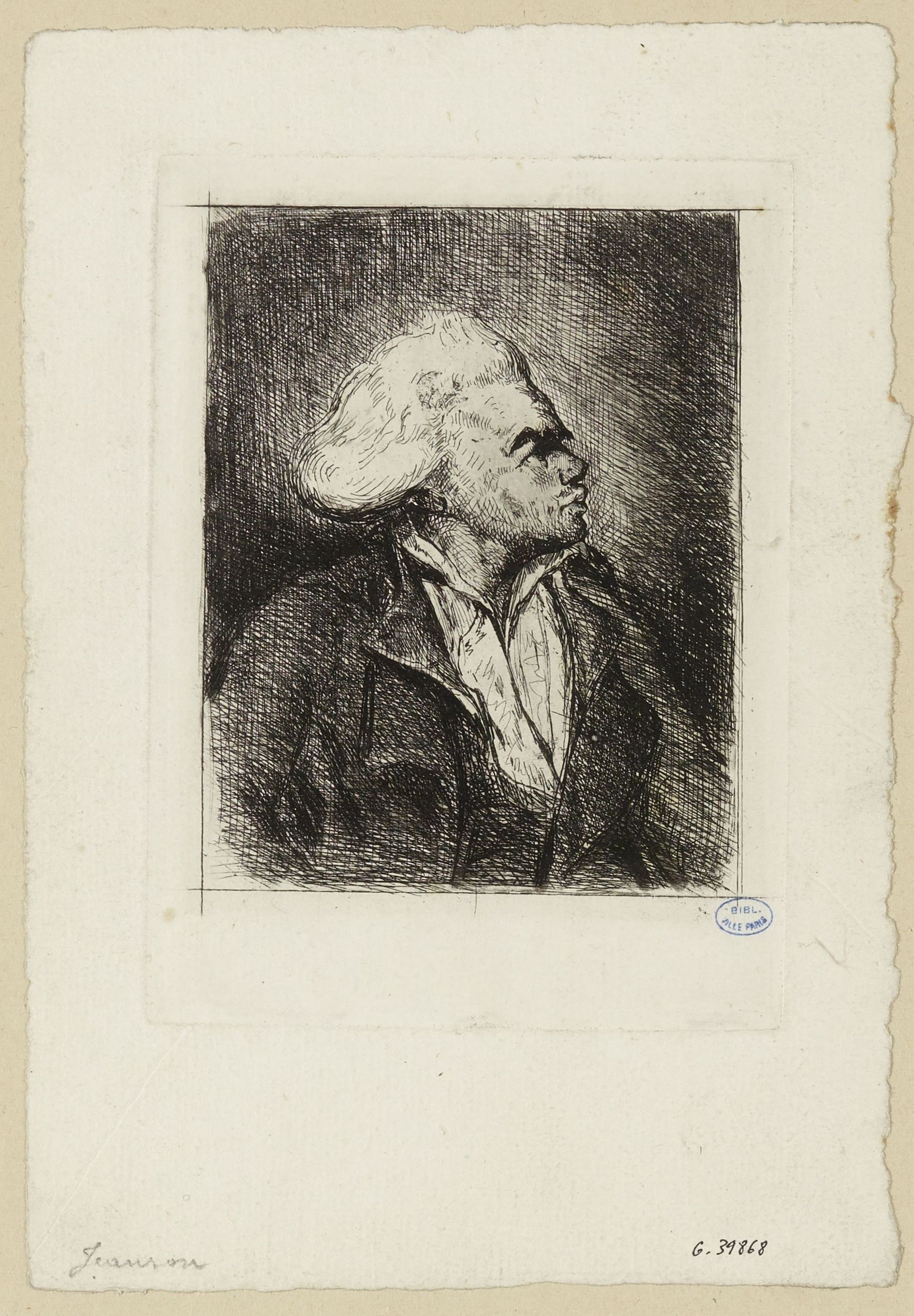 Anonyme, Portrait de Danton.