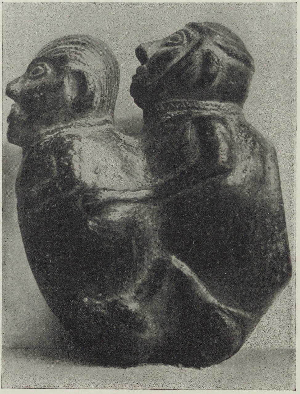 Unknown artist, Fotografie einer antiken peruanischen Steinplastik