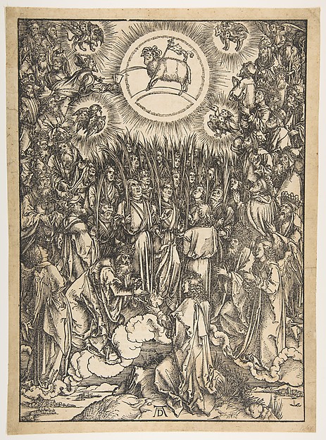 Albrecht Dürer, The Adoration of the Lamb, from "The Apocalypse", Latin Edition