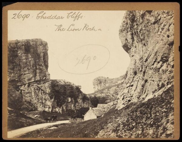 Francis Frith, Cheddar Cliffs.  The Lion Rocks