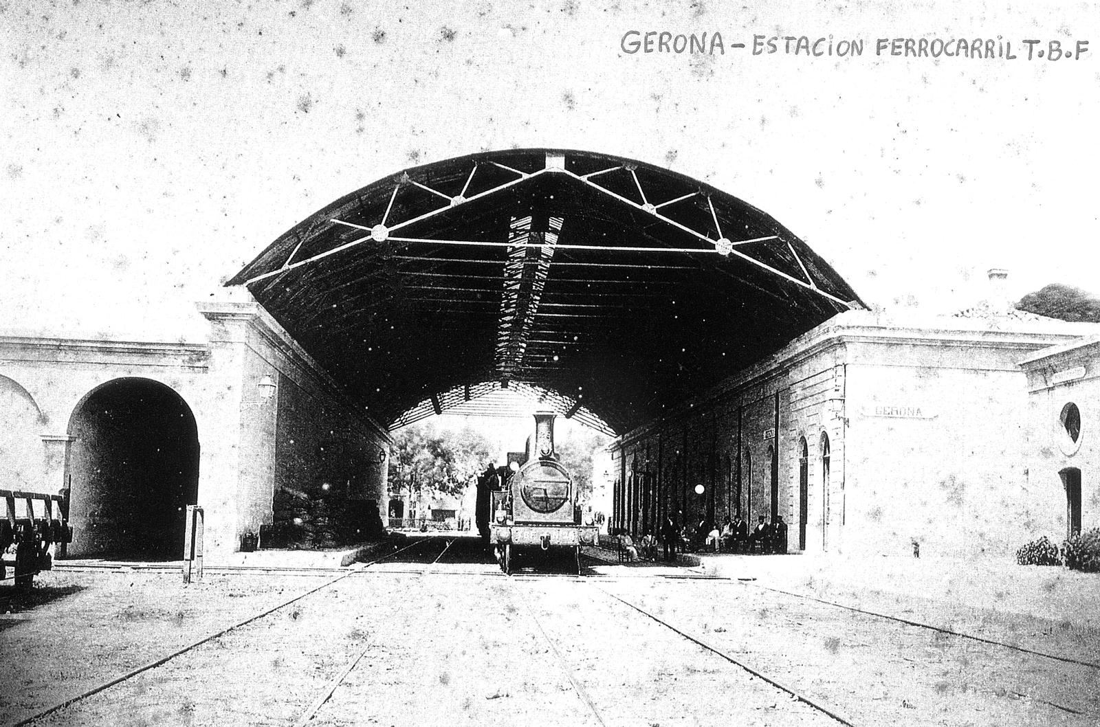 Desconegut, Gerona - Estacion Ferrocarril T.B.F