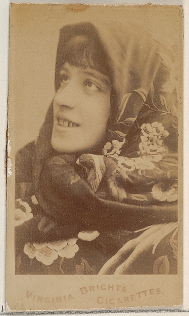 Allen & Ginter, From the Actors and Actresses series (N45, Type 5) for Virginia Brights Cigarettes
