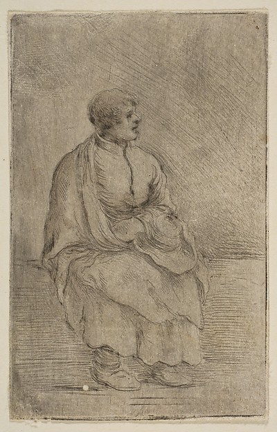 Stefano della Bella, Seated Ecclesiastic