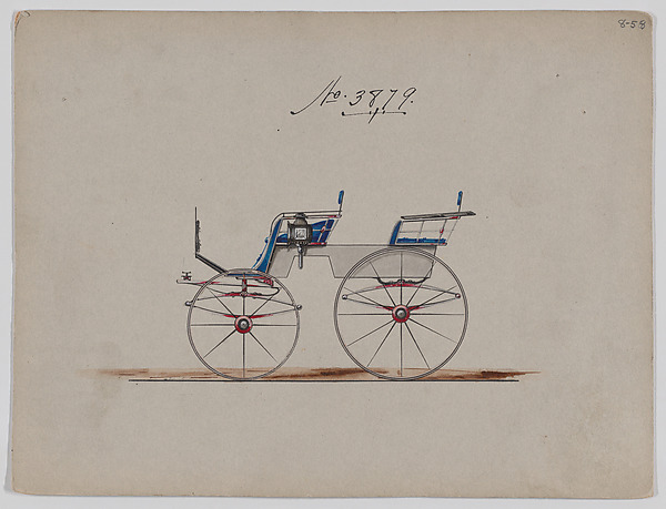Brewster & Co., Design for 4 seat Phaeton, no top, no. 3879