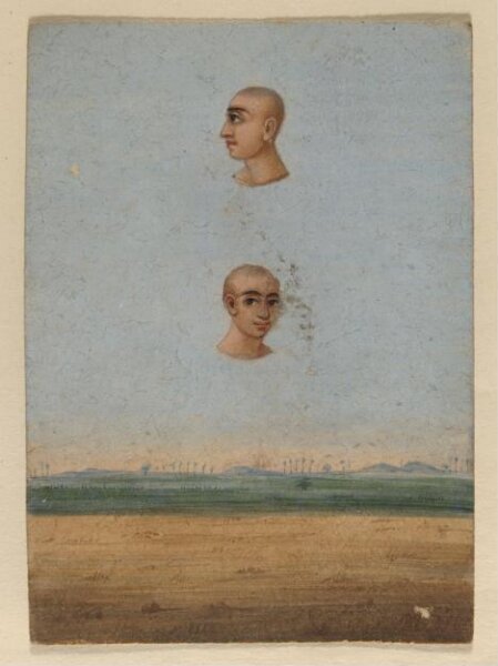 Unknown, One of four costume cards and seven mica overlays.