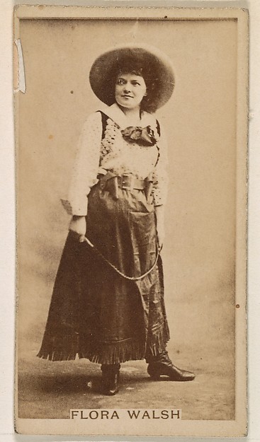 Kinney Brothers Tobacco Company, Flora Walsh, from the Actresses series (N245) issued by Kinney Brothers to promote Sweet Caporal Cigarettes