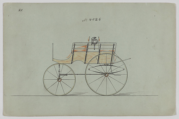 Brewster & Co., Design for Dos-a-Dos Phaeton, no. 4026