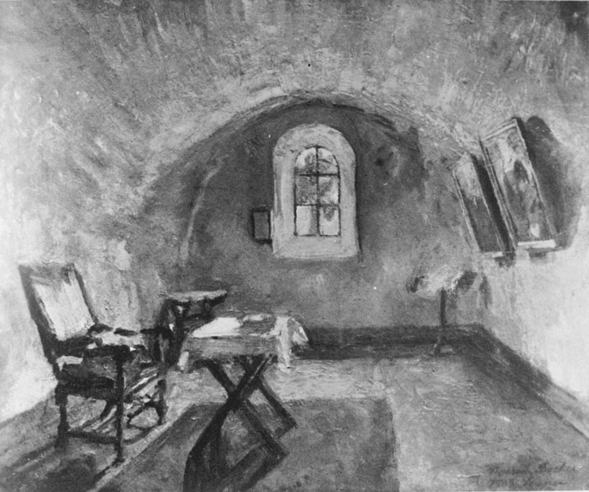 Anno Domkirkeodden, MALERI: STANGE KIRKE, SAKRESTIET AV HARRIET BACKER,