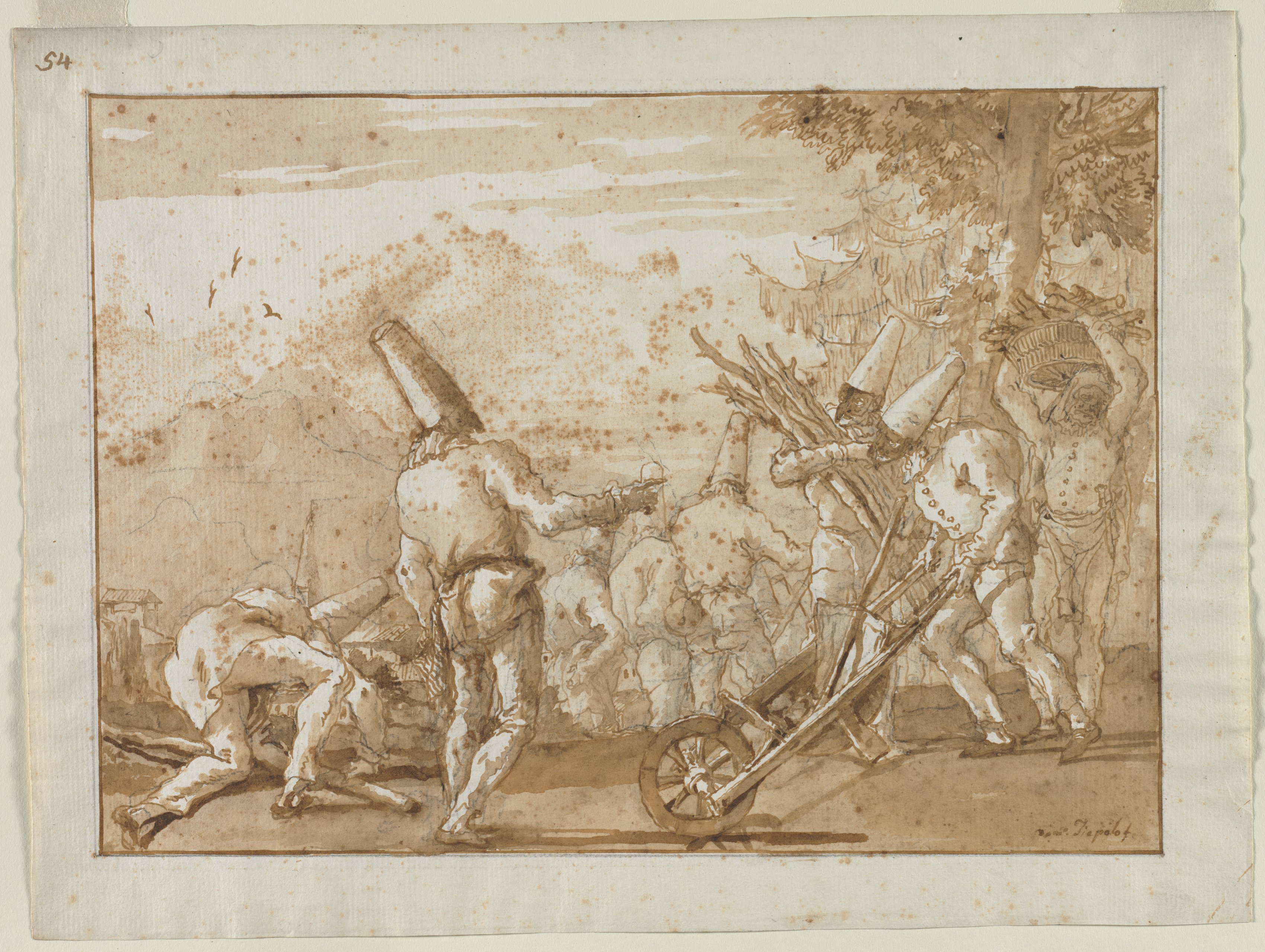 Giovanni Domenico Tiepolo, Gathering Wood