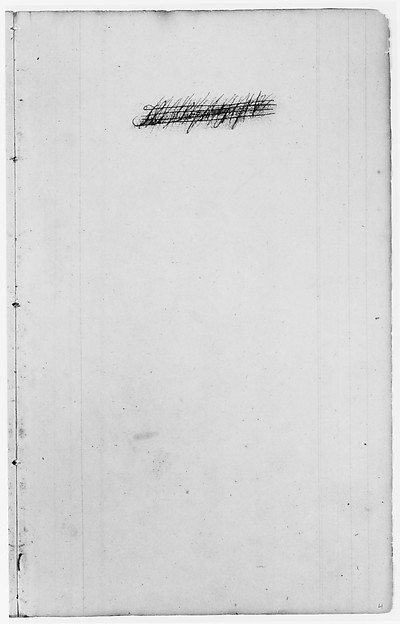 John William Casilear, Brown Ink Inscription (Crossed Out) (from Sketchbook)