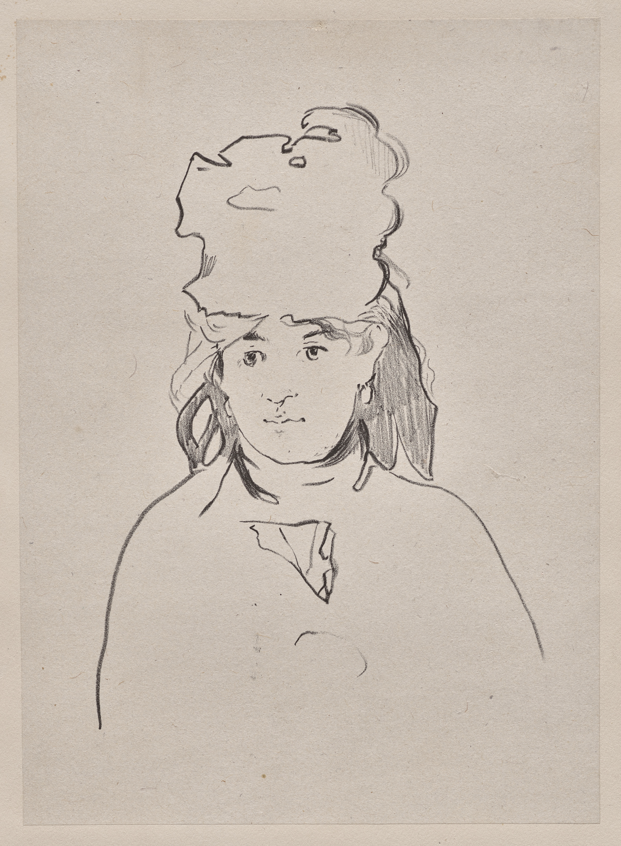 Édouard Manet, Berthe Morisot in Silhouette