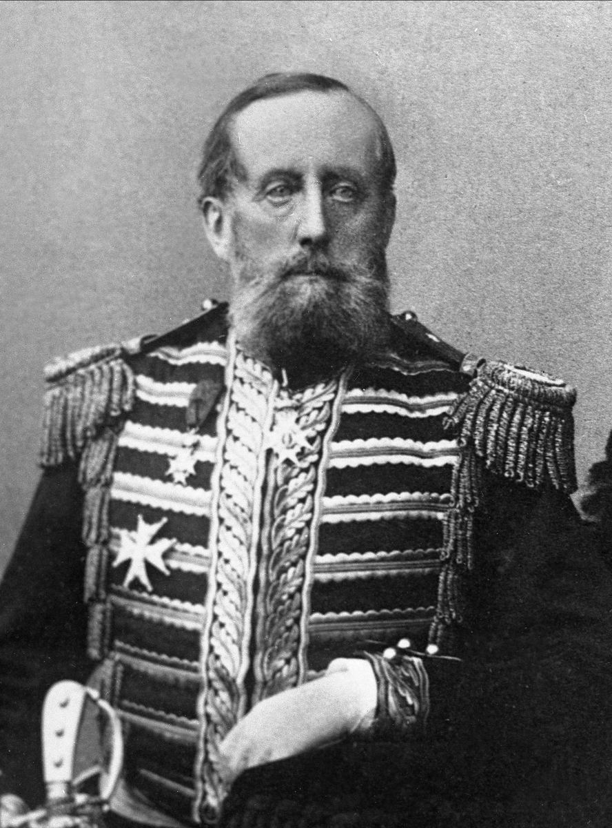 Gustav Borgen, Portrett, Herman, baron Wedel-Jarlsberg i uniform som førstehoffjegermester.