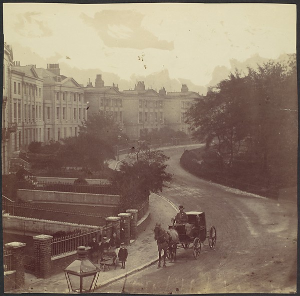 Unknown, [Carriage on Street in Residential Neighborhood, London]