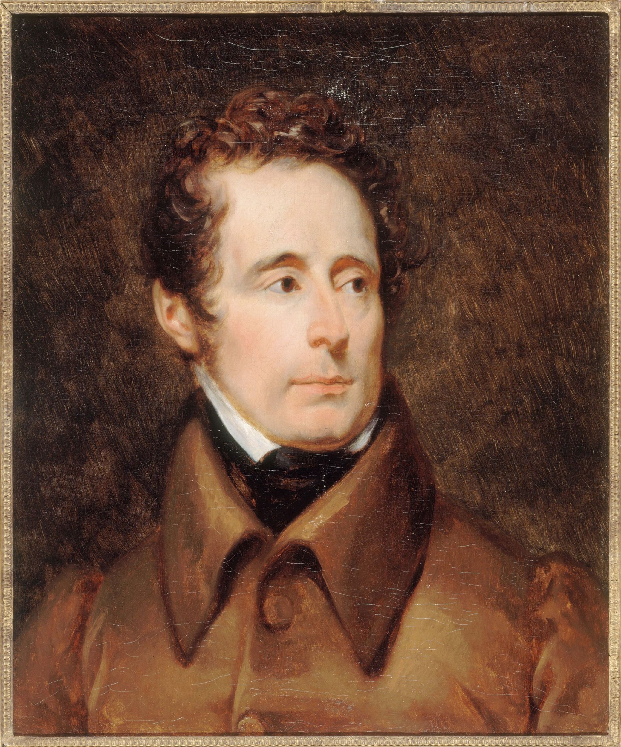 François Gérard, Portrait d'Alphonse de Lamartine (1790-1869), poète, historien et homme politique