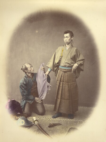 Felice Beato, [An Officer and his Attendant]