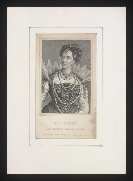 unknown, Mrs. Bunn as Queen Elizabeth