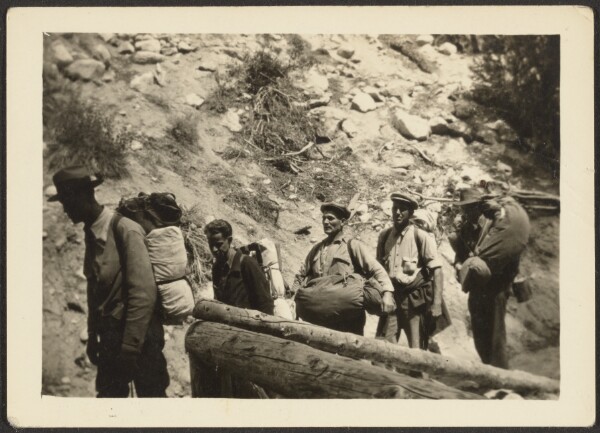 Louis Fleckenstein, [Group of Men Hiking]