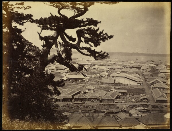 Felice Beato, View of Yokohama from the Bluff