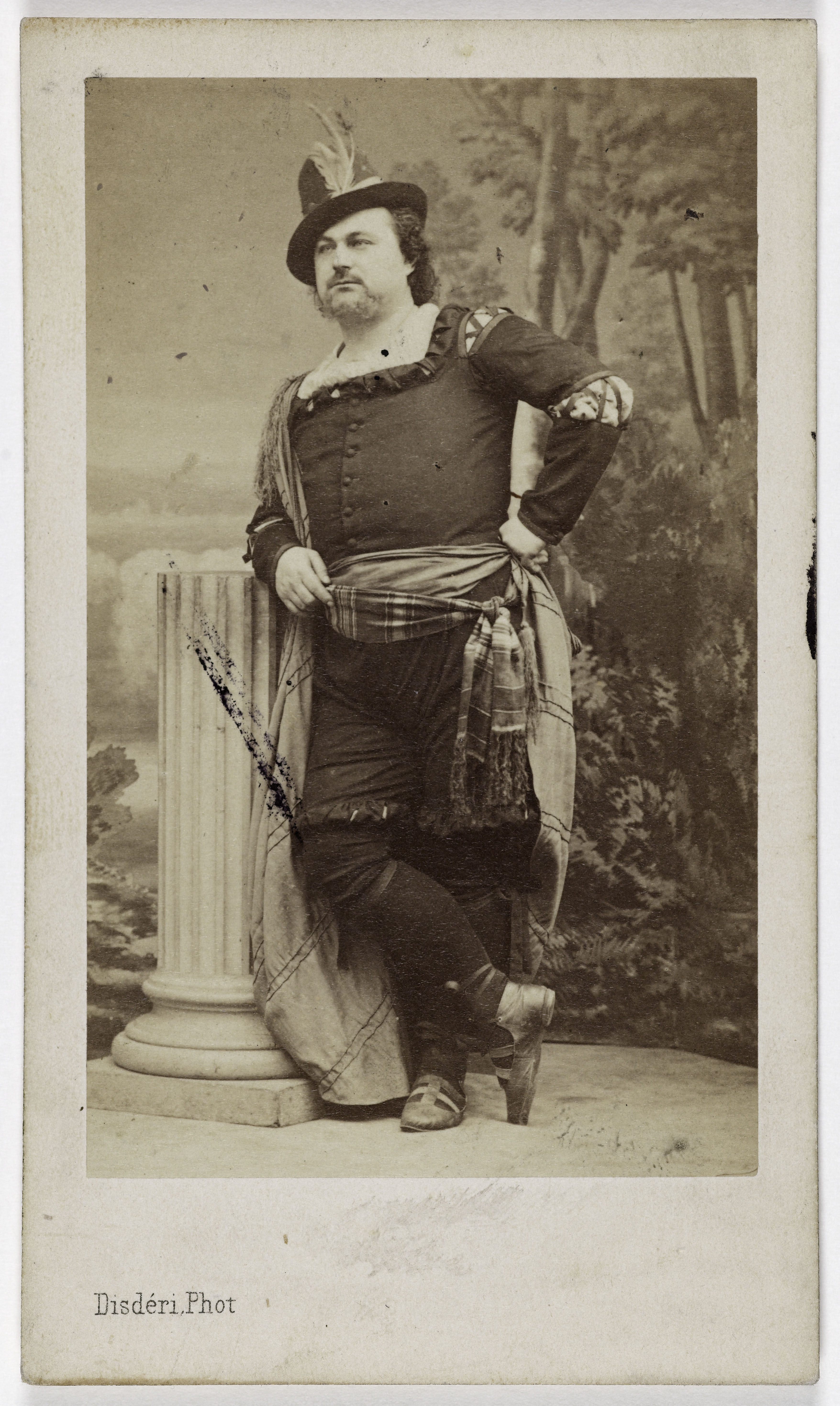 André-Adolphe-Eugène Disdéri, Portrait de Louis François Dumaine (L. F. Person, dit) (1831-1893), (acteur)