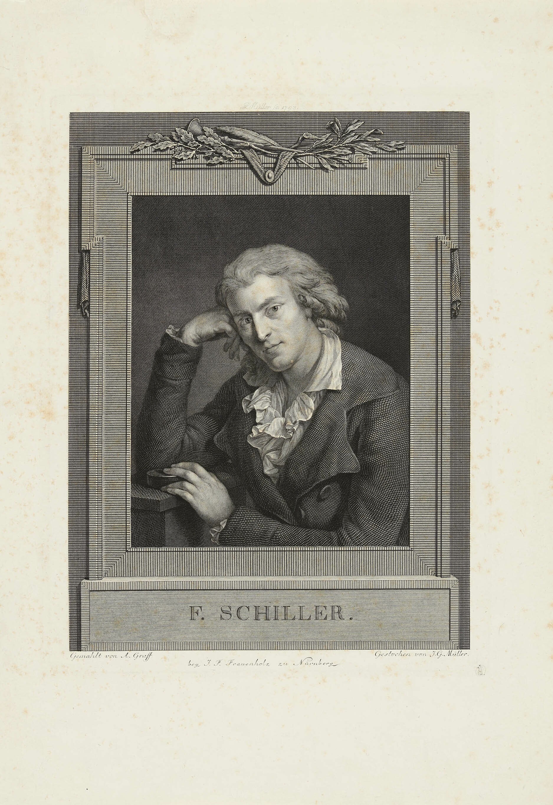 Johann Gotthard von Müller, Bildnis Friedrich Schiller