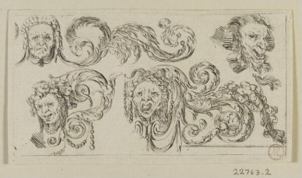 Stefano della Bella, Frises, feuillages et grotesques