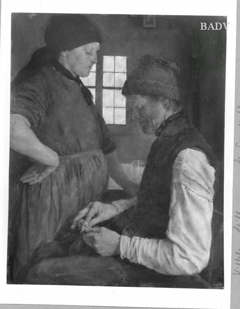 Wilhelm Leibl, a Farmer couple