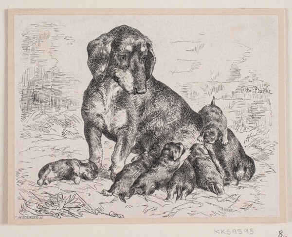 F. Hendriksen, Illustration til digt af F. L. Høedt