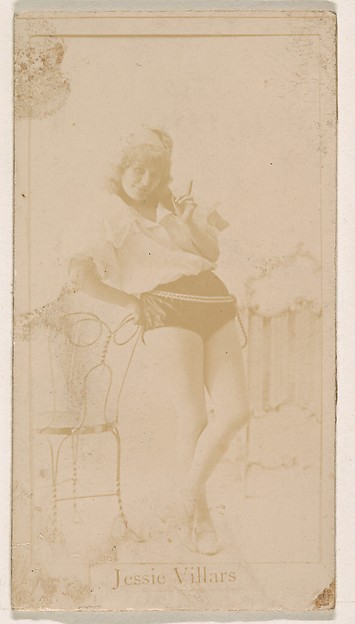Kinney Brothers Tobacco Company, Jessie Villars, from the Actresses series (N245) issued by Kinney Brothers to promote Sweet Caporal Cigarettes