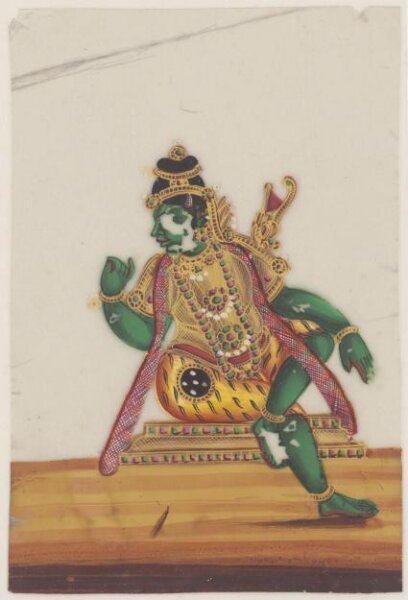 Unknown, One of twelve paintings of Hindu deities.