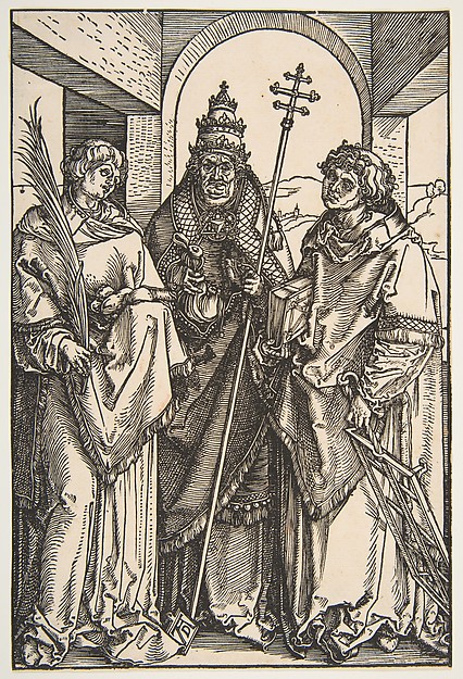 Albrecht Dürer, Saints Stephen, Sixtus and Lawrence