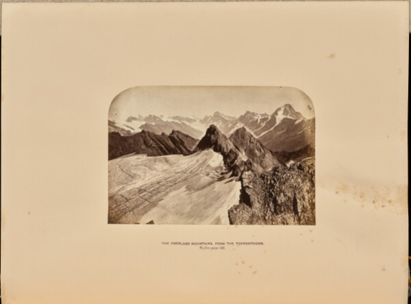 Ernest H. Edwards, The Oberland Mountains from the Torrenthorn