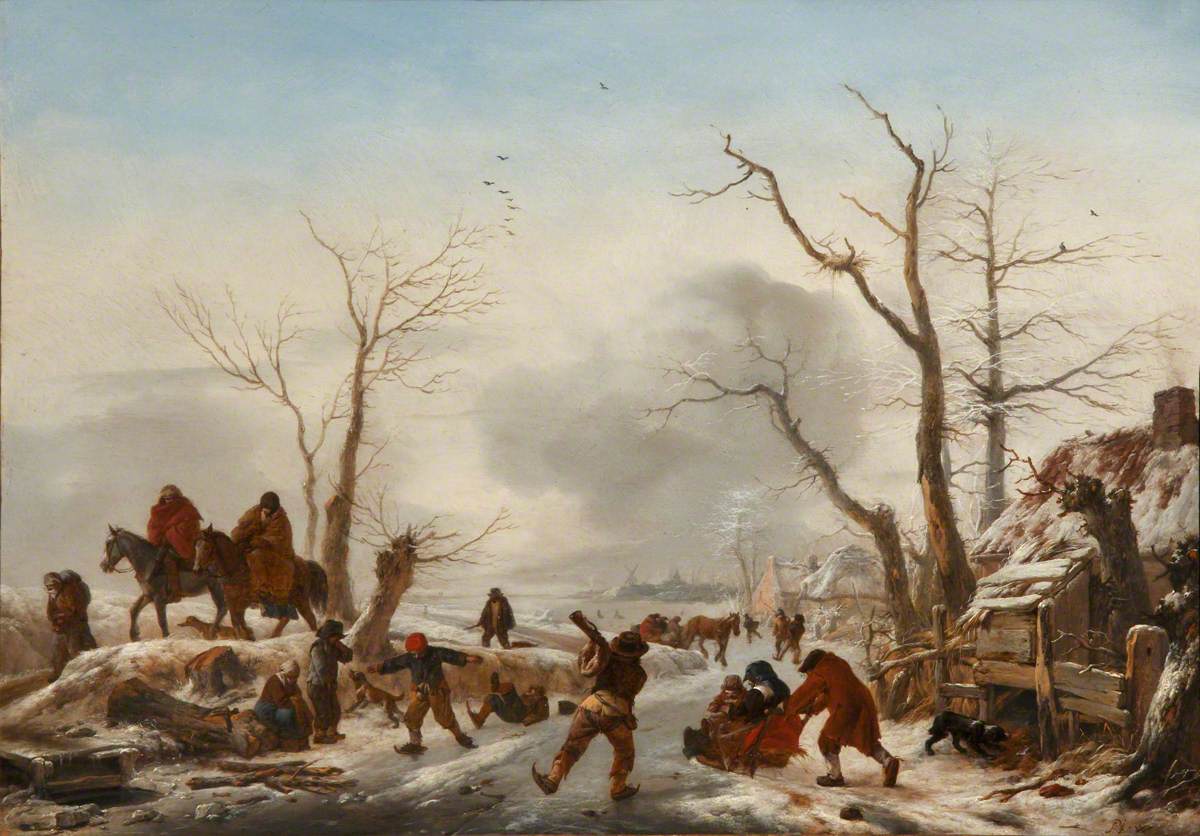 Philips Wouwerman, A Winter Landscape