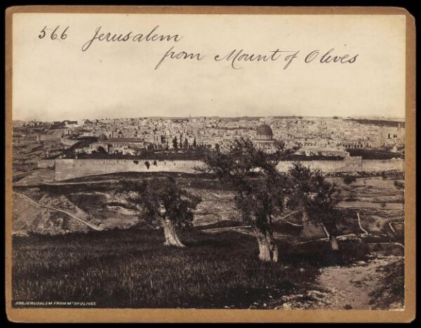 Francis Frith, Jerusalem from Mount of Olives