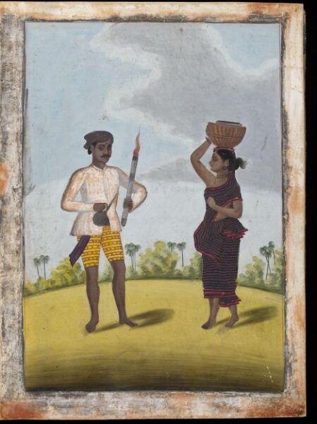 Unknown, Torch-bearer and his wife