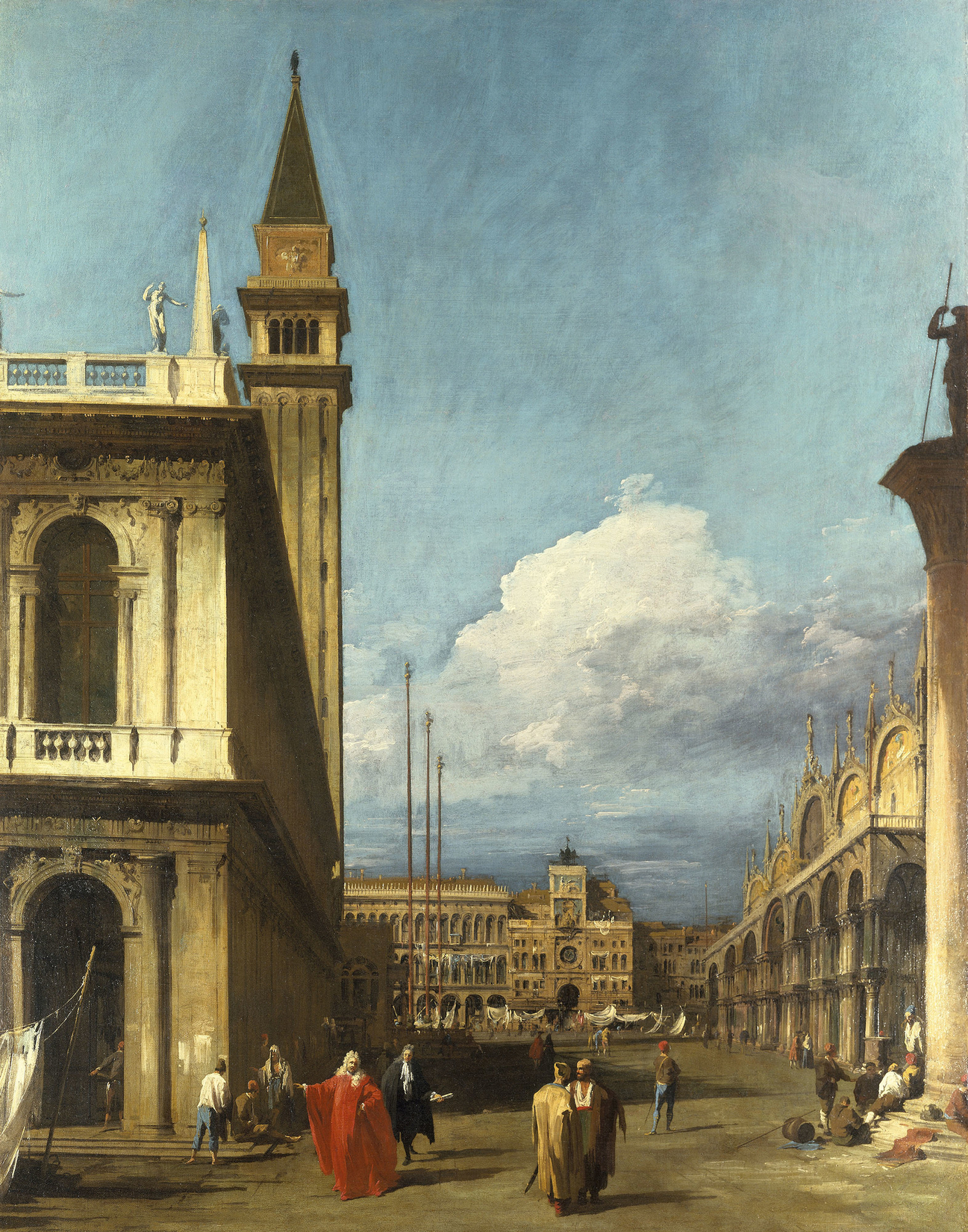 Canaletto, Venice: The Piazzetta towards the Torre dell'Orologio