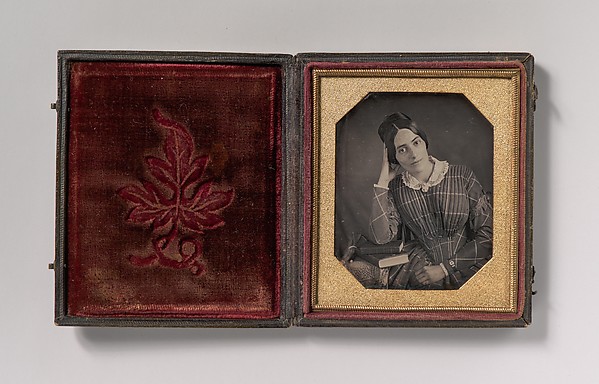 Unknown, [Young Woman with Elbow Resting on Small Pile of Books and Head on Hand]