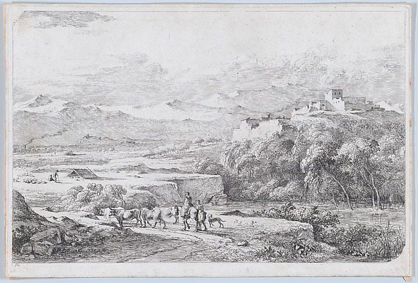 Jean Jacques de Boissieu, Landscape after Van der Cabel
