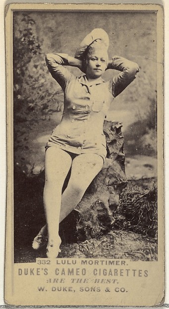 W. Duke, Sons & Co., Card Number 332, Lulu Mortimer, from the Actors and Actresses series (N145-5) issued by Duke Sons & Co. to promote Cameo Cigarettes