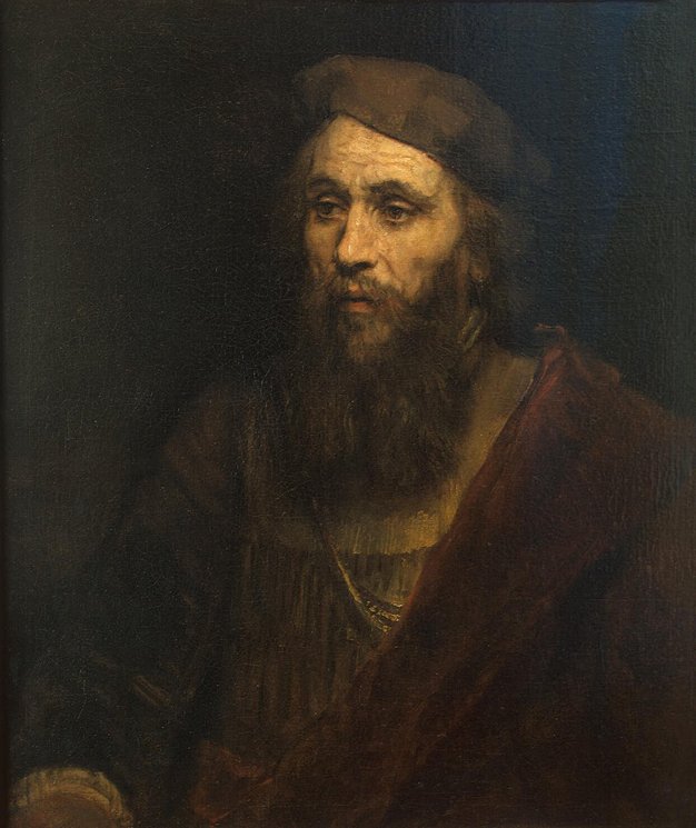 Rembrandt, Half-length figure of a man with beard and beret