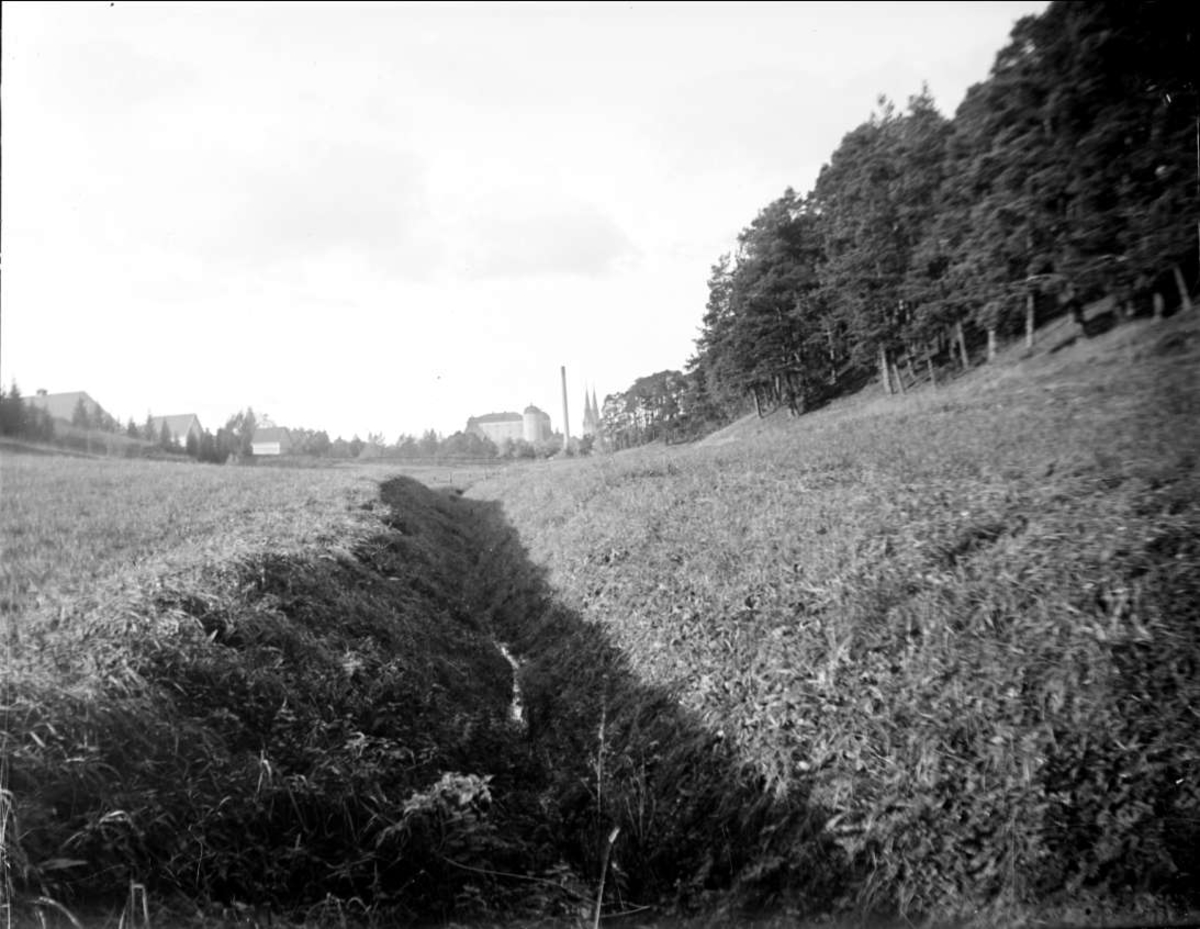 August Fredrik Schagerström, "Upsala, dalen mellan Åsen och Kasärnerna", Polacksbacken, Kronåsen, Uppsala 1934