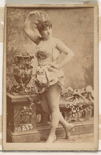 W. Duke, Sons & Co., Card Number 233, Lillian Russell, from the Actors and Actresses series (N145-1) issued by Duke Sons & Co. to promote Cross Cut Cigarettes