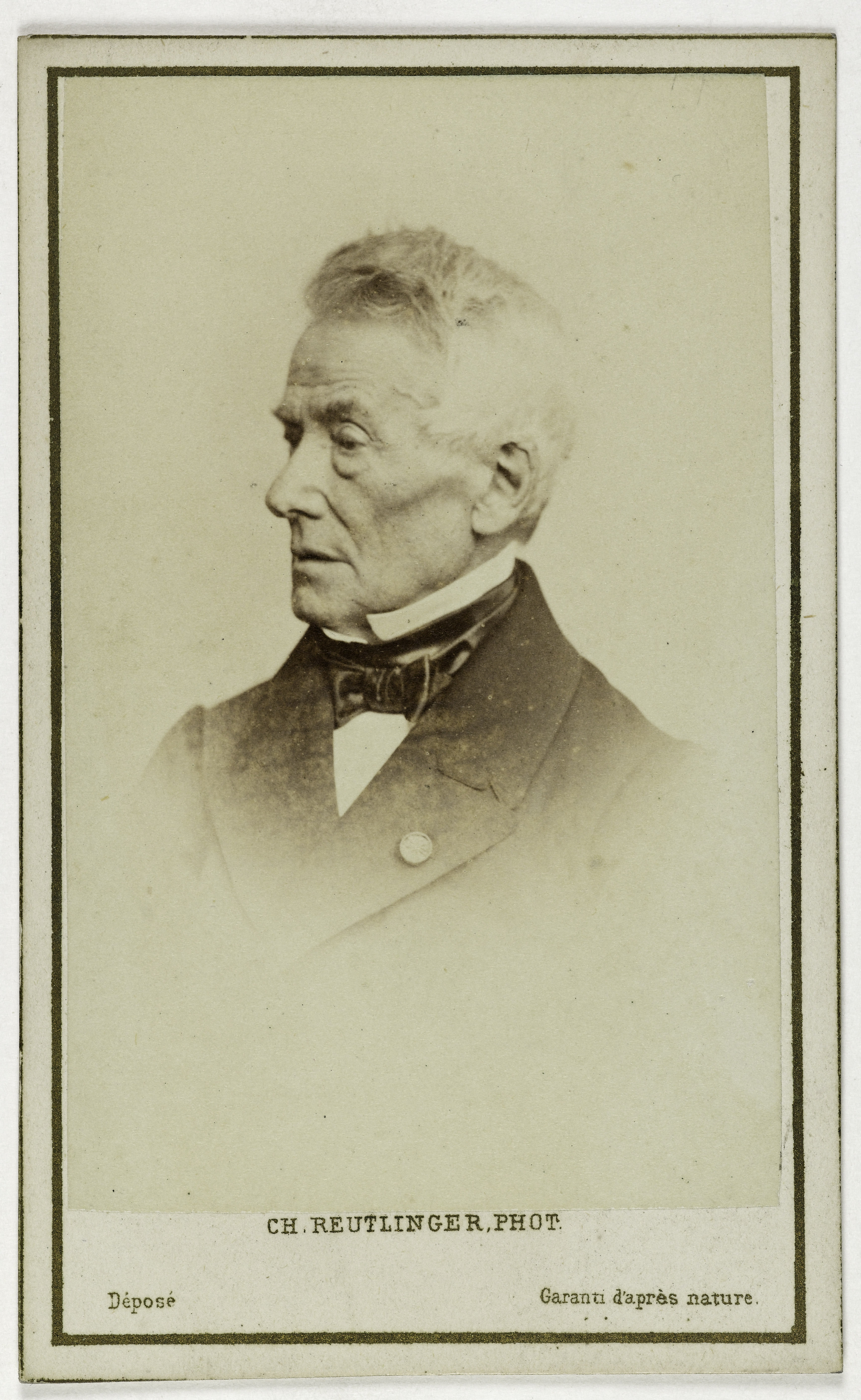 Charles Reutlinger, Portrait de François Joseph Heim, (1787-1865), peintre