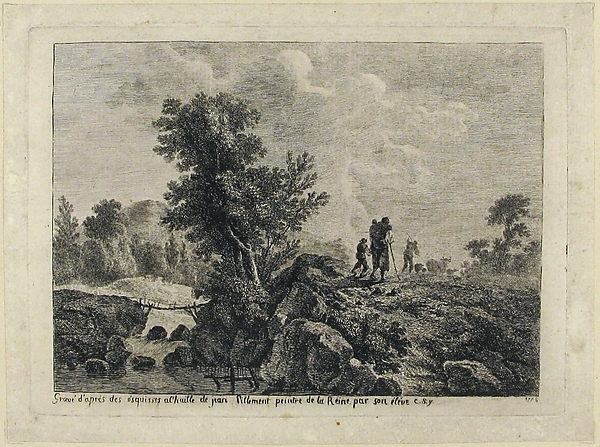 Anonymous, Peasants in a Landscape