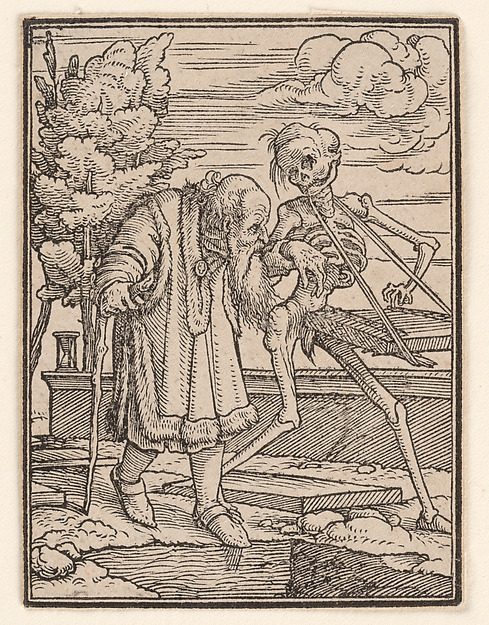 Hans Holbein the Younger, The Old Man, from "The Dance of Death"