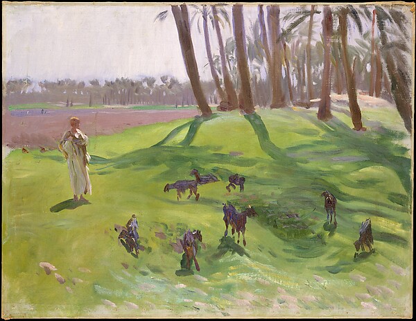 John Singer Sargent, Landscape with Goatherd