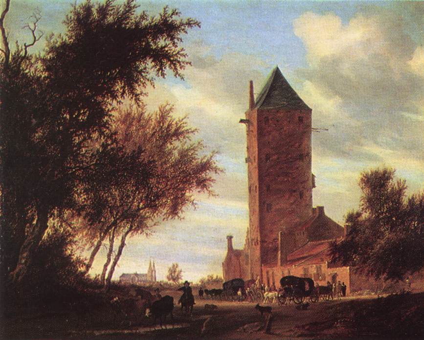 Salomon van Ruysdael, Landscape with the 'Plompetoren' in Utrecht